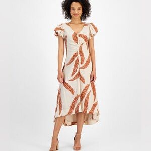 Taylor Women's Printed High-Low Dress Size 6 NWT